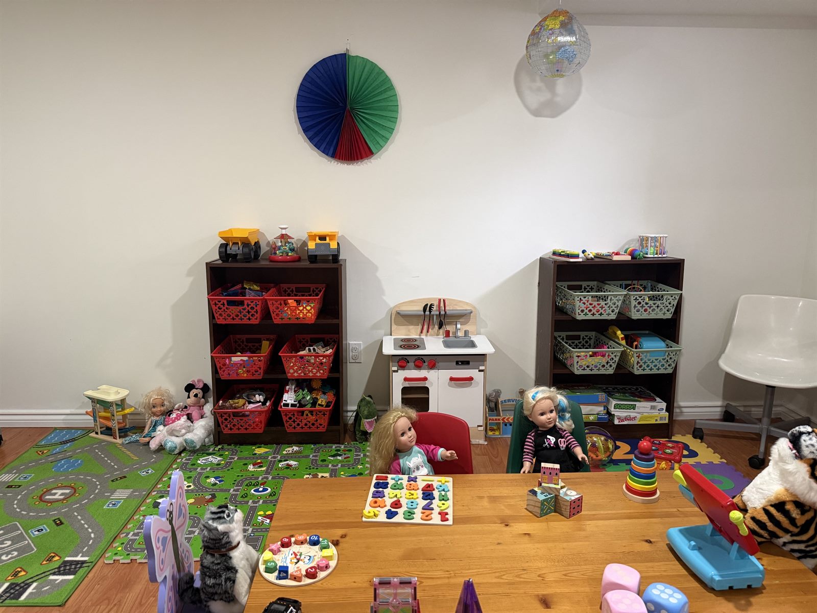 Activity table set with hands-on learning toys